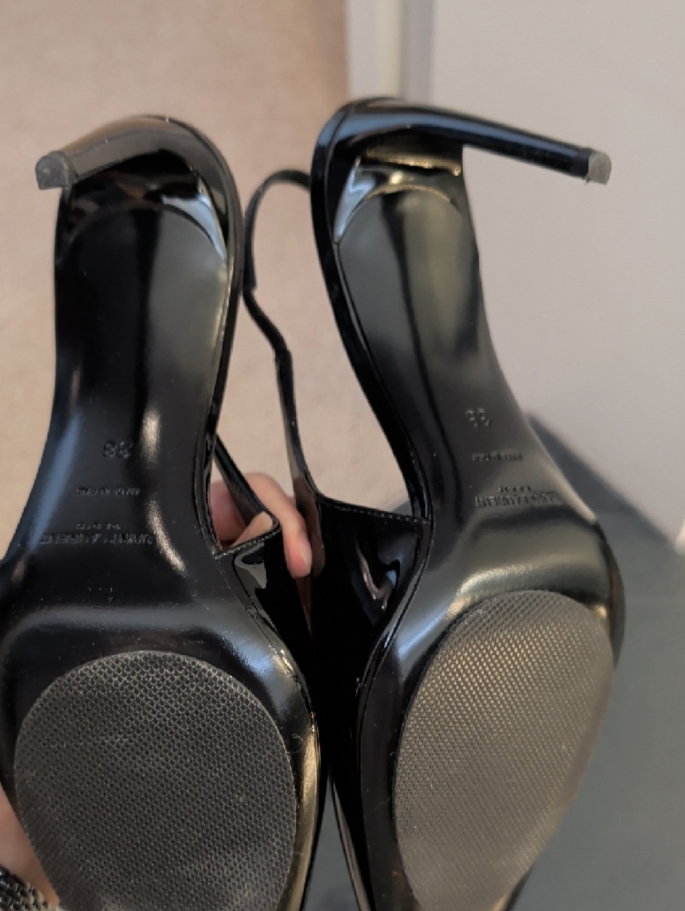 Saint Laurent Paris - Pulp Slingback Black Patent - Stiletto Pumps - Picture 11 of 12
